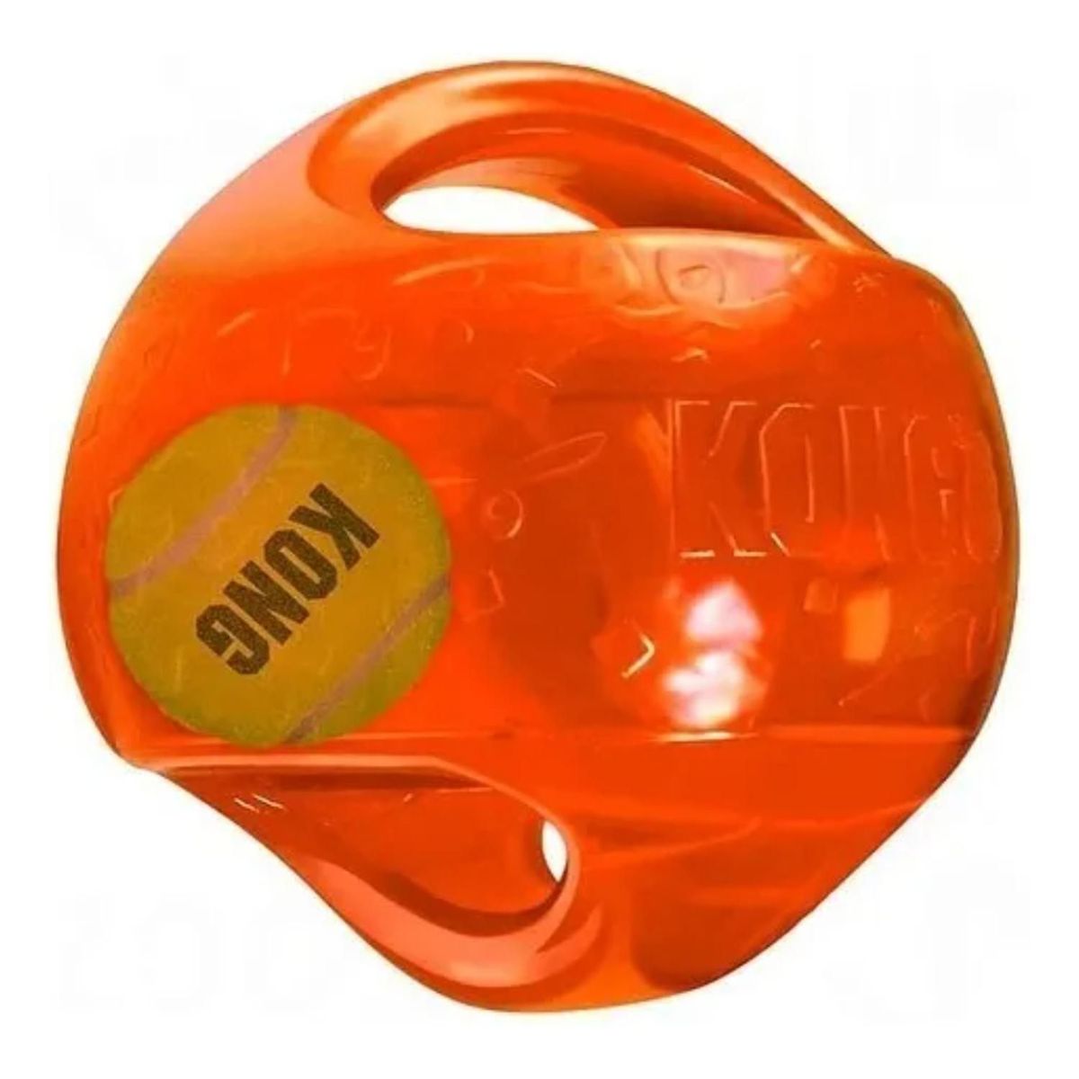 KONG - Pelota Jumbler Kong Para Mascotas - 14 Cm M/l Naranja