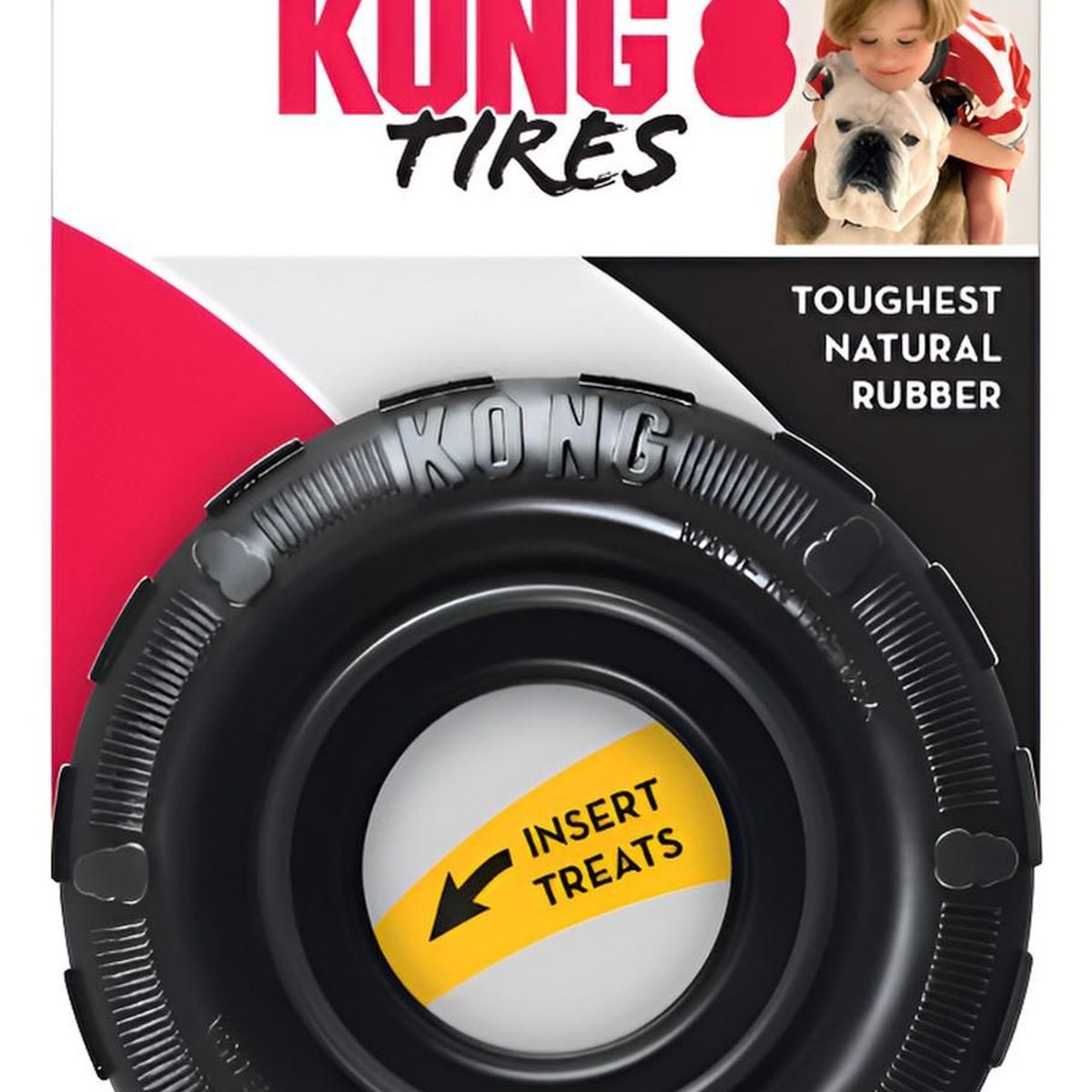 KONG - Kong Extreme Tires Juguete Caucho Para Perro Talla S Negro