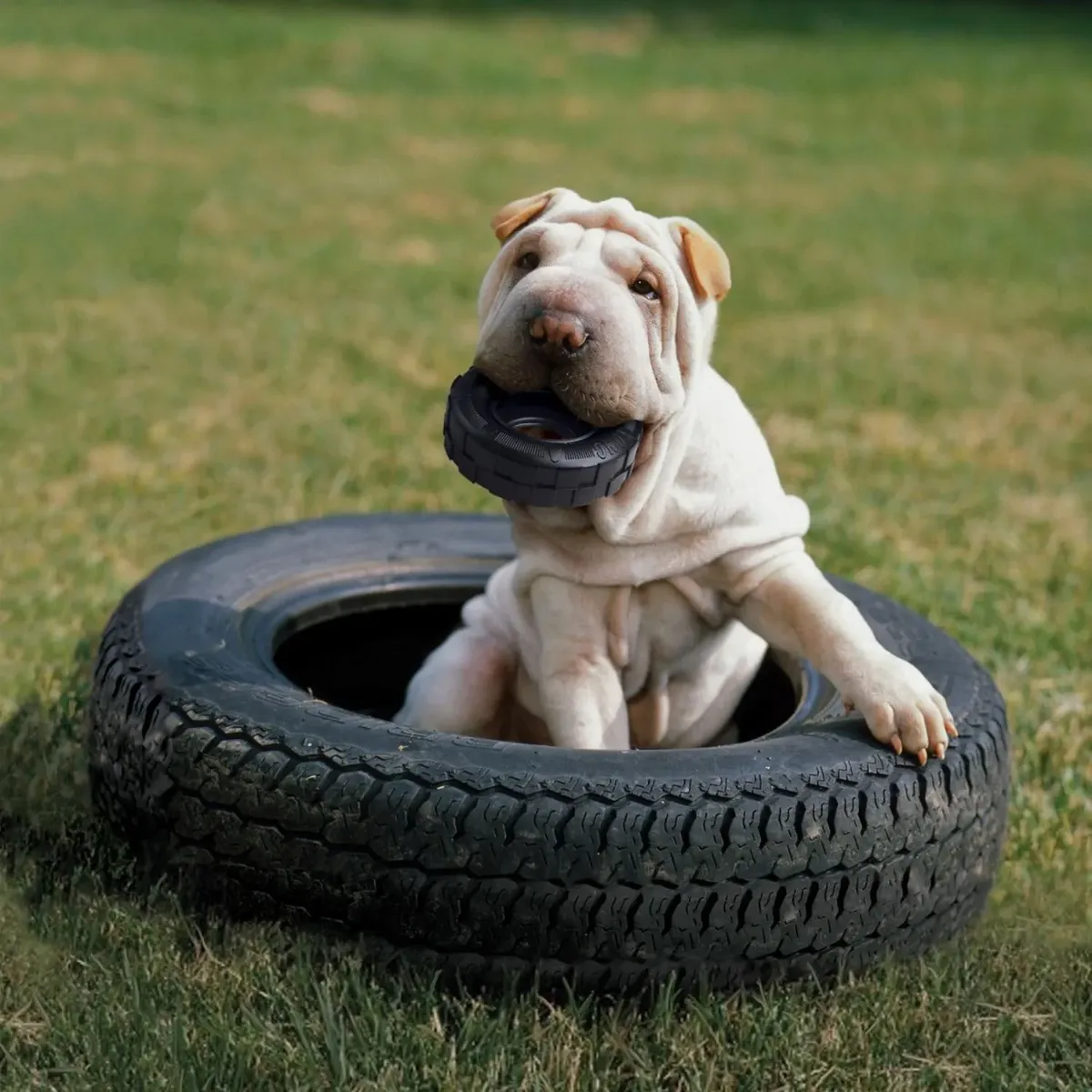 KONG - Kong Extreme Tires Juguete Caucho Para Perro Talla S Negro