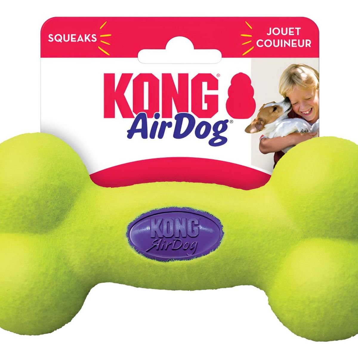 KONG - Juguete Para Perro Con Sonido Kong Air Dog Bone Hueso M