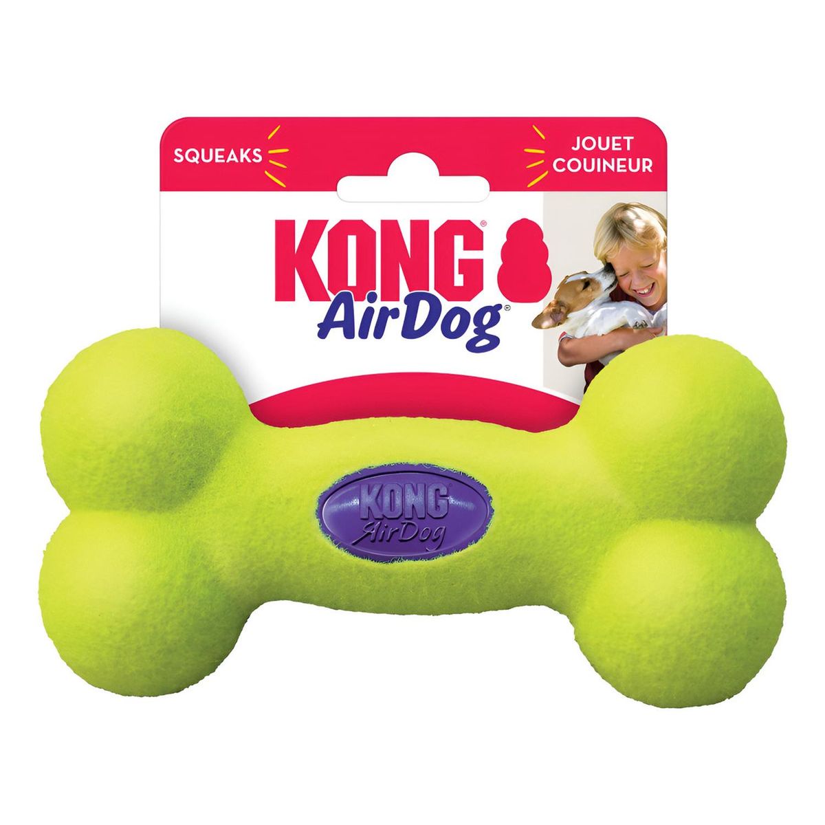 KONG - Juguete Para Perro Con Sonido Kong Air Dog Bone Hueso M