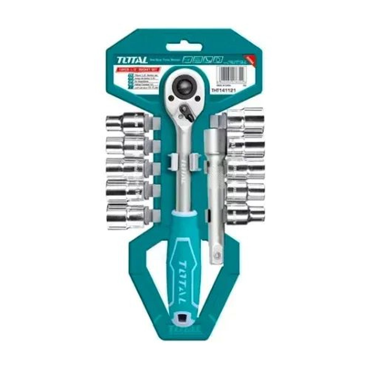 METALFER - Pack De Llave Chicharra 12 Pulgada Y Juego De Dados