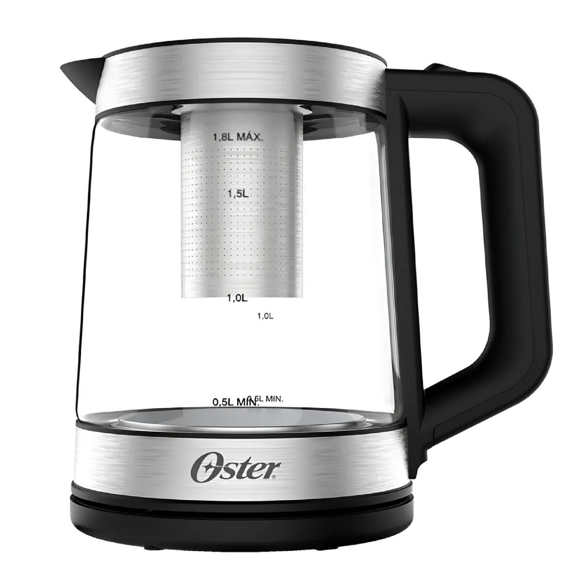 OSTER - Hervidor Oster 18l Vidrio 2en1 Con Infusor Para Te 1850w