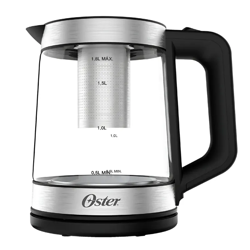 OSTER - Hervidor Oster 18l Vidrio 2en1 Con Infusor Para Te 1850w