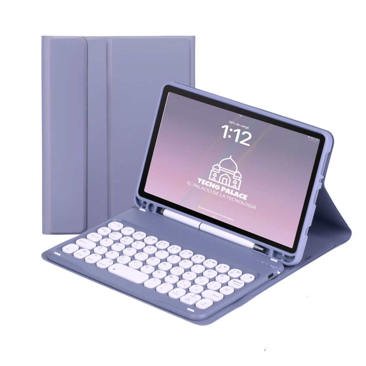 GENERICO - Fundas Con Teclado 2.0 Premium Para iPad Air 11 M2-M3 / Air 4-5- Letra Ñ