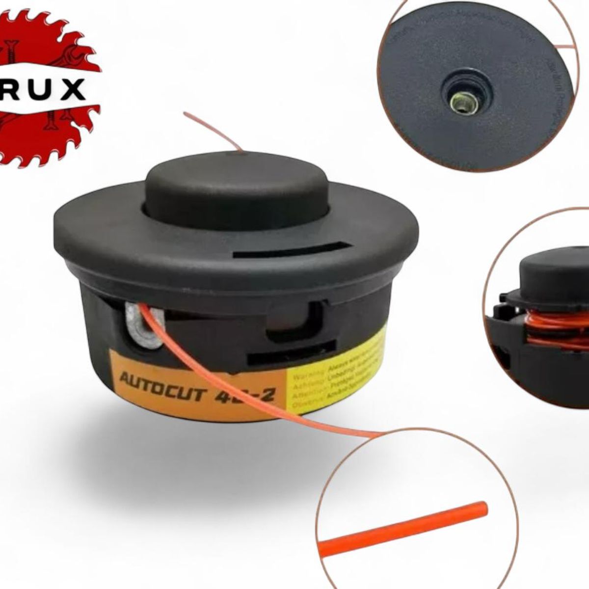 GENERICO - Cabezal Porta Nylon 40-2 Compatible Con Stihl Fs160 Fs220 Negro