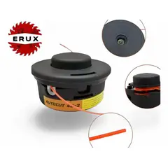 GENERICO - Cabezal Porta Nylon 40-2 Compatible Con Stihl Fs160 Fs220 Negro