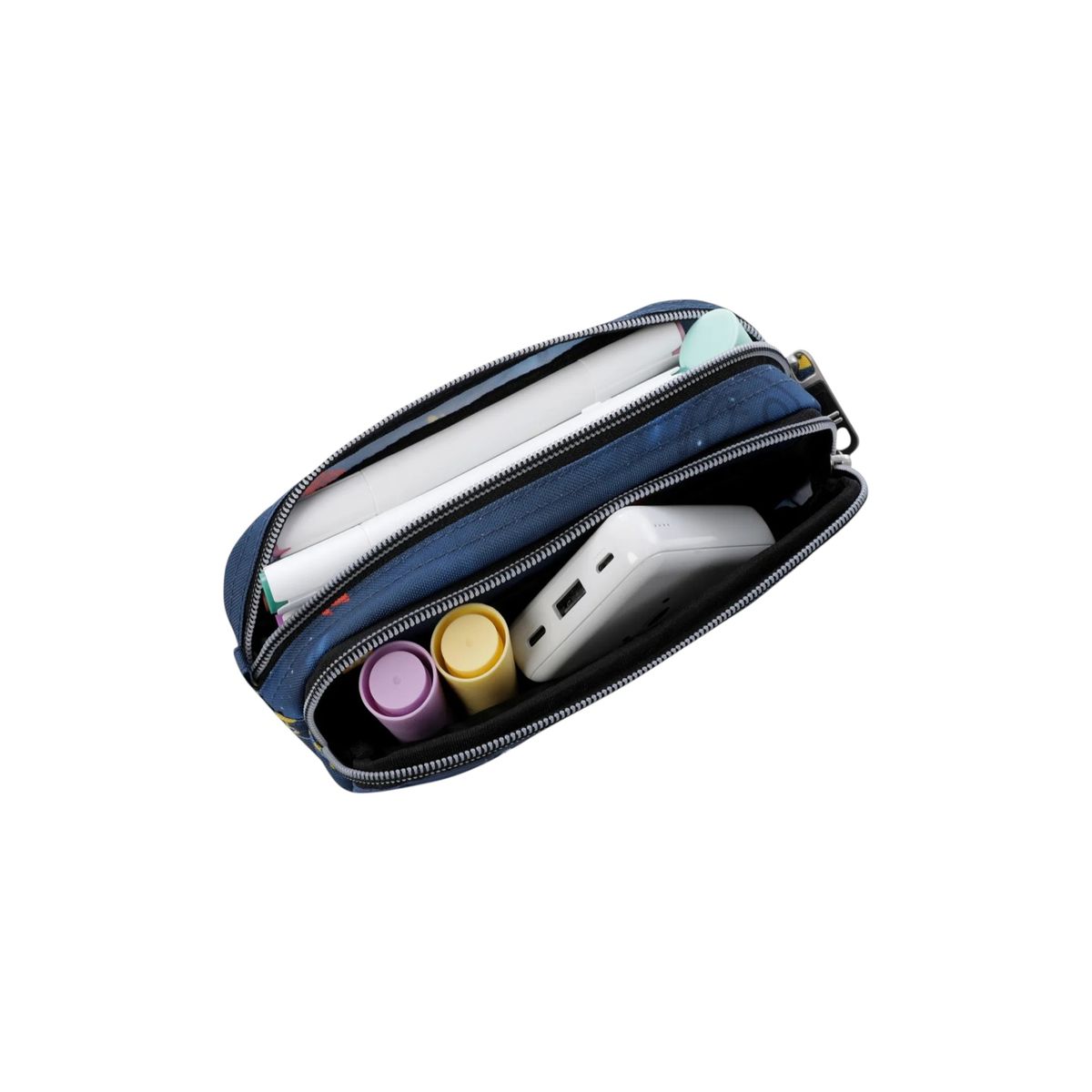 TOTTO - Estuche Escolar Multiuso Totto Durable Y Práctico Cartucher 4LU Espacial Pequeño