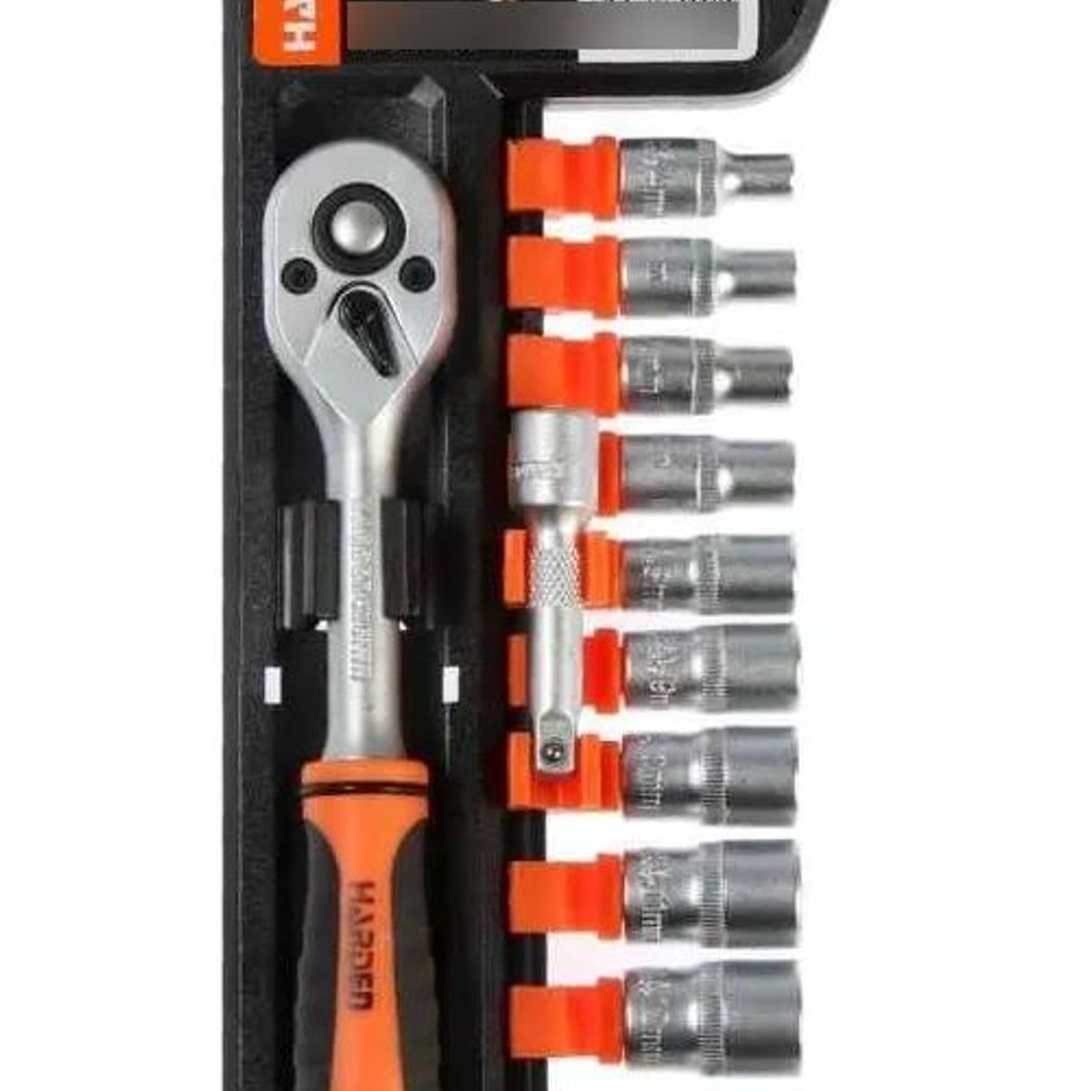 METALFER - Pack De Llave Chicharra 1 /4 Pulgada Y Juego De Dados.