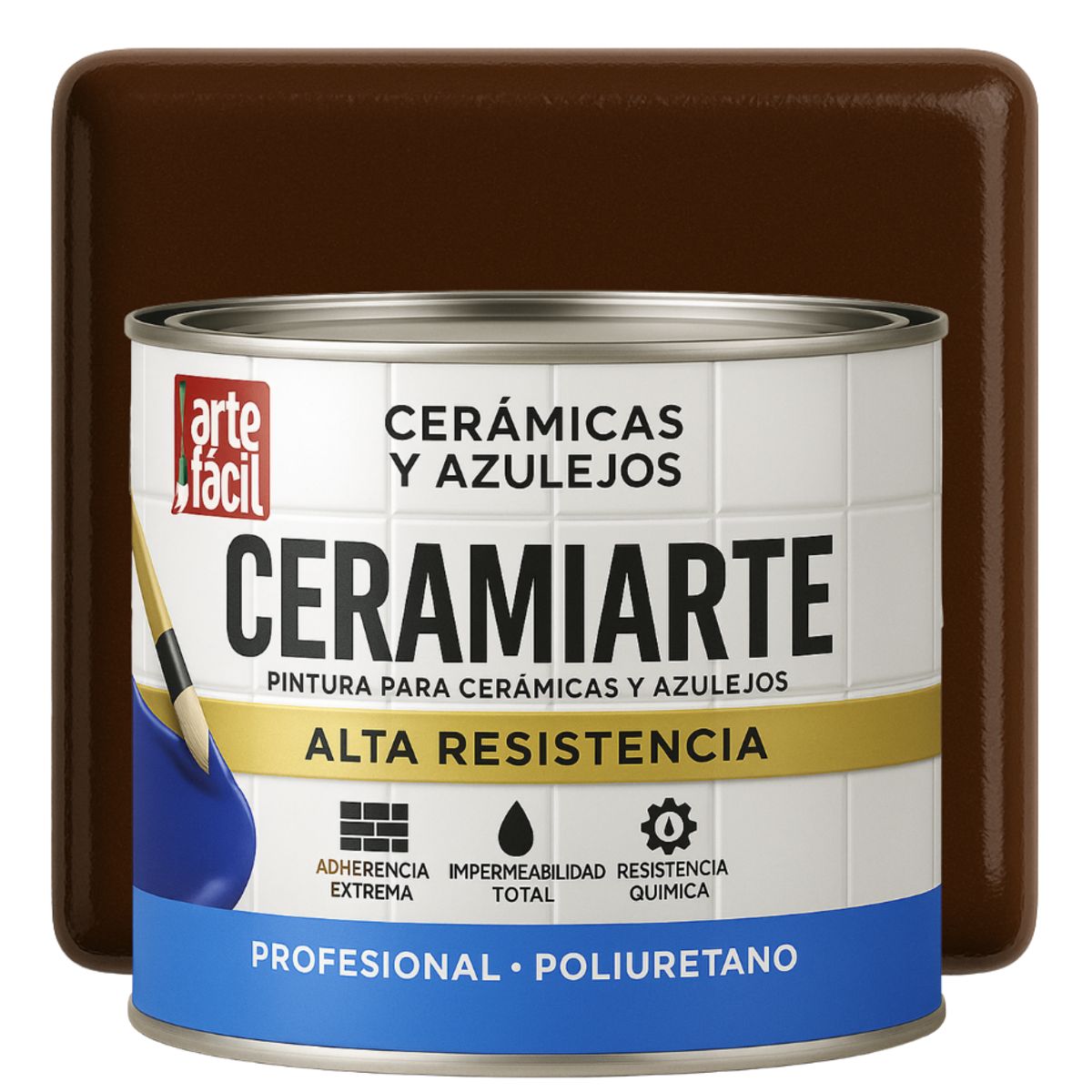 GENERICO - PINTURA CERAMICA AZULEJOS - 1-2 GALON NOGAL MEDIO
