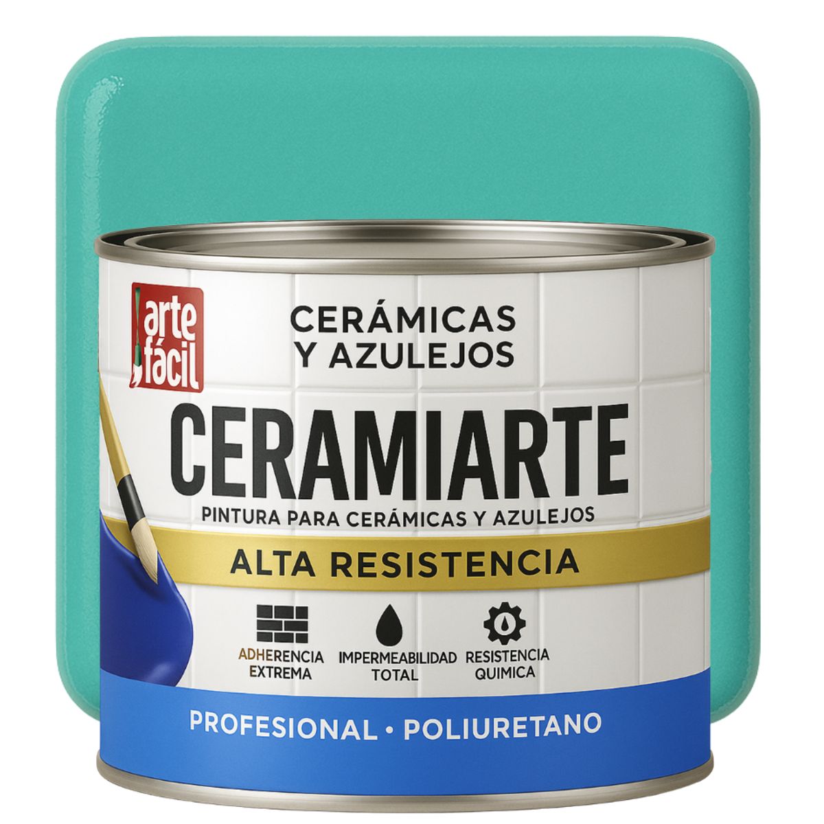 GENERICO - PINTURA CERAMICA AZULEJOS - 1-2 GALON VERDE TROPICAL