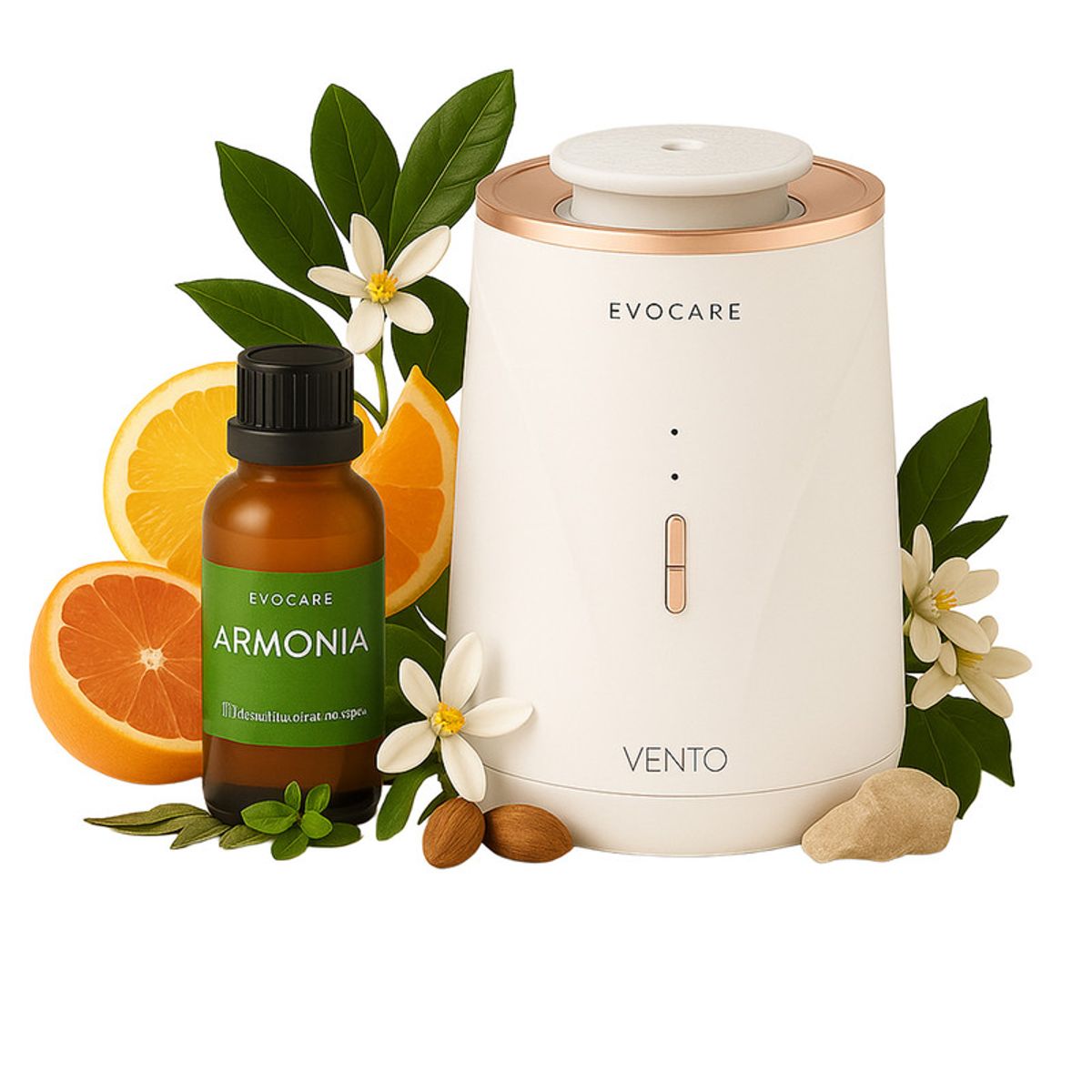 KINEGUN PRO - Pack Difusor inalámbrico Vento Blanco + 30 ml Aceite - Armonia Sinfonia