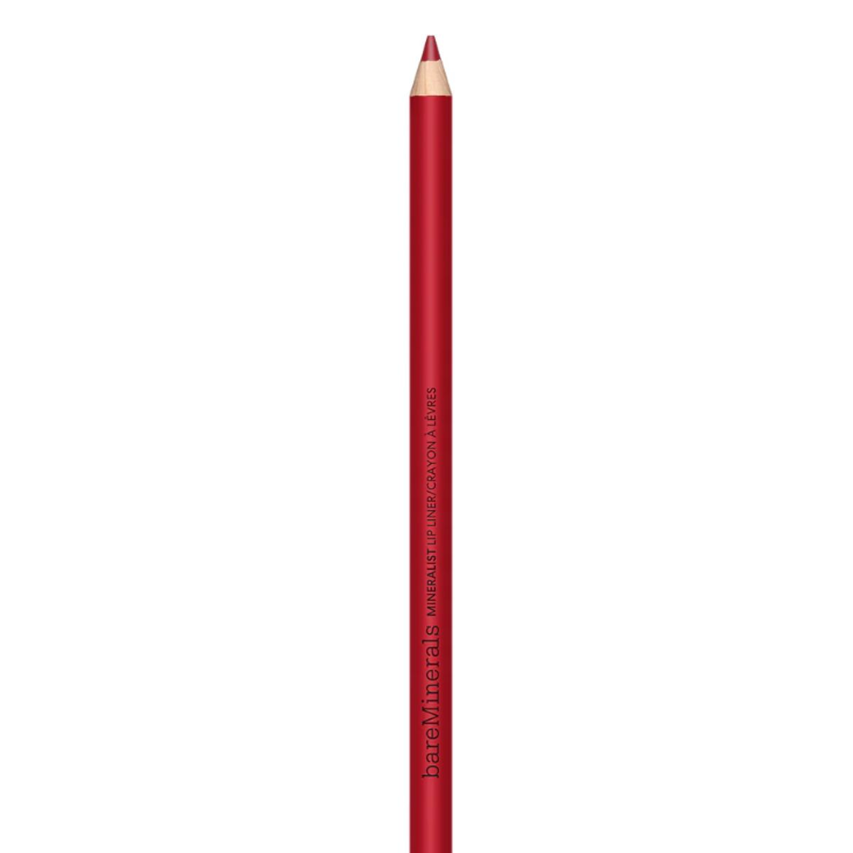 BAREMINERALS - Delineador de labios Mineralist Lasting Lip Liner tono Treasured Red