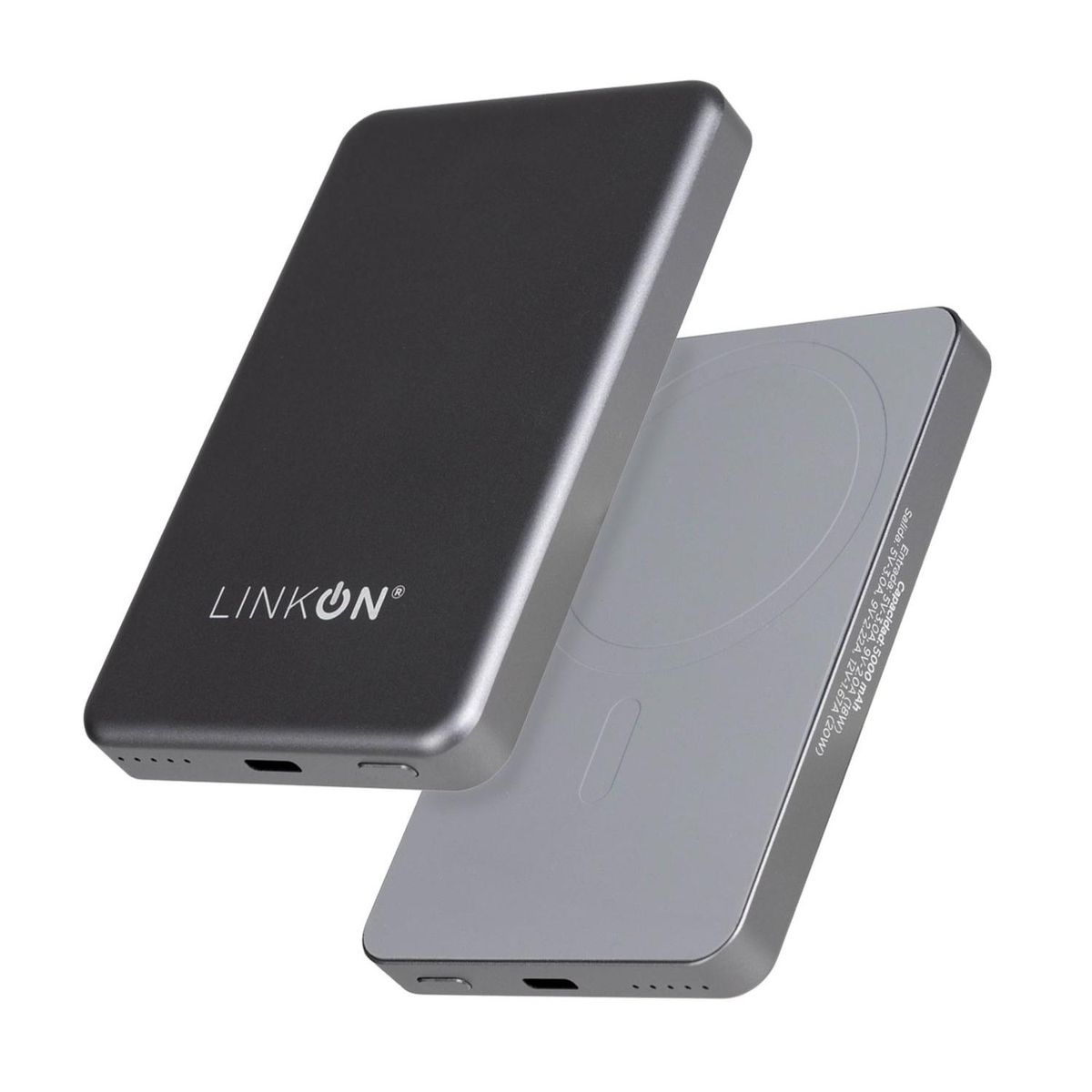 LINKON - Bateria Externa Cargador iPhone Portatil Linkon Magsafe - Gris