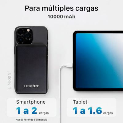 Imagen 2 del producto Bateria Externa Cargador iPhone Portatil Magsafe - Negro