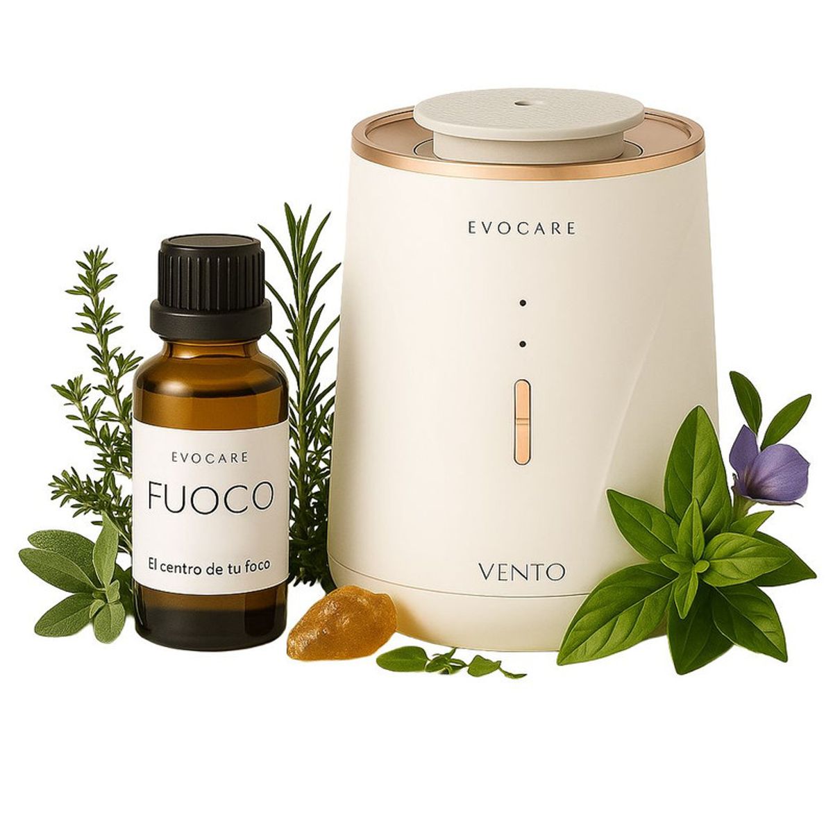 KINEGUN PRO - Pack Difusor inalámbrico Vento Blanco + 30 ml Aceite - Fuoco Brivido