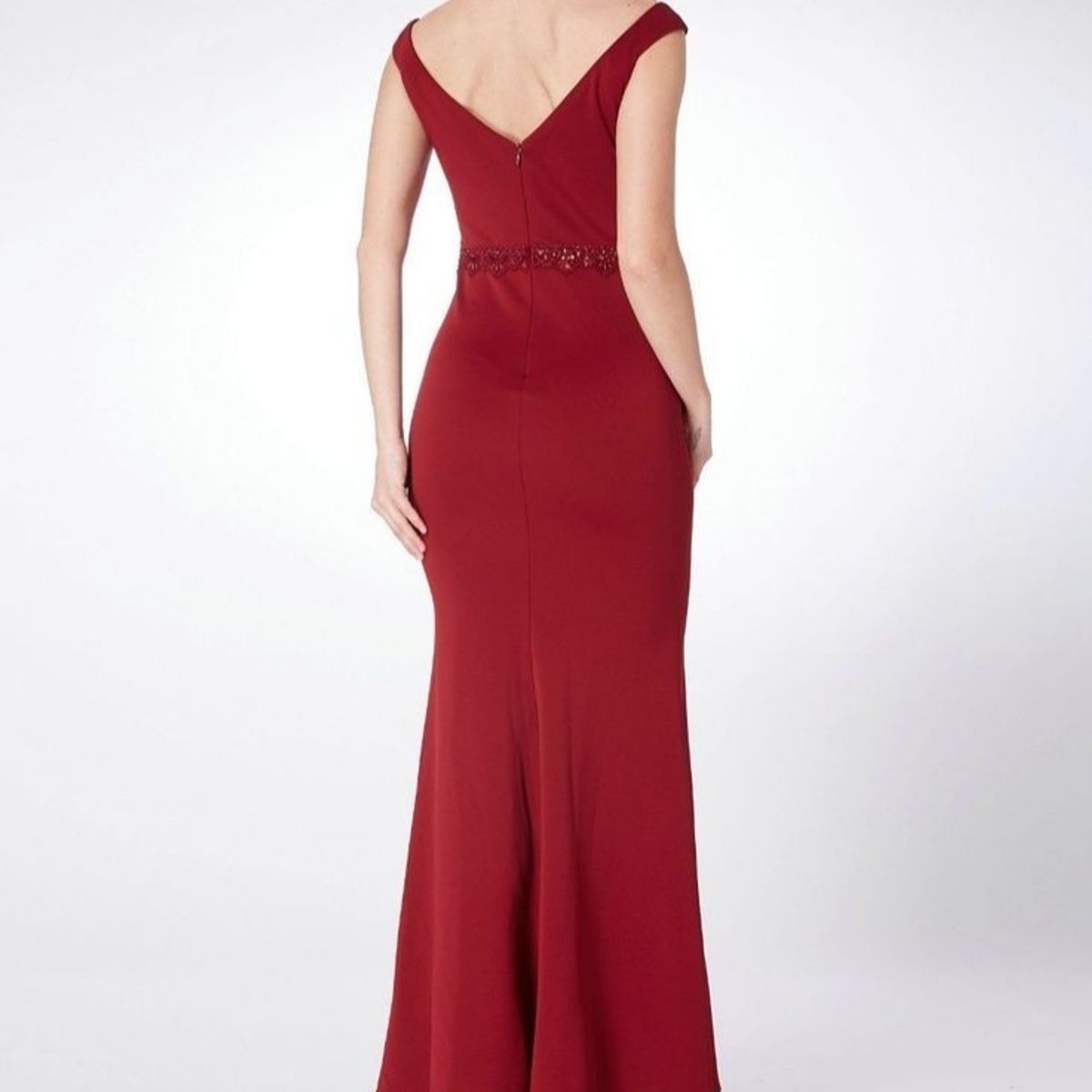 ARRAKASTA - Vestido burdeo talla XS-S