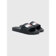 TOMMY HILFIGER - Sandalias Acolchadas Big Logo Negro Tommy Jeans