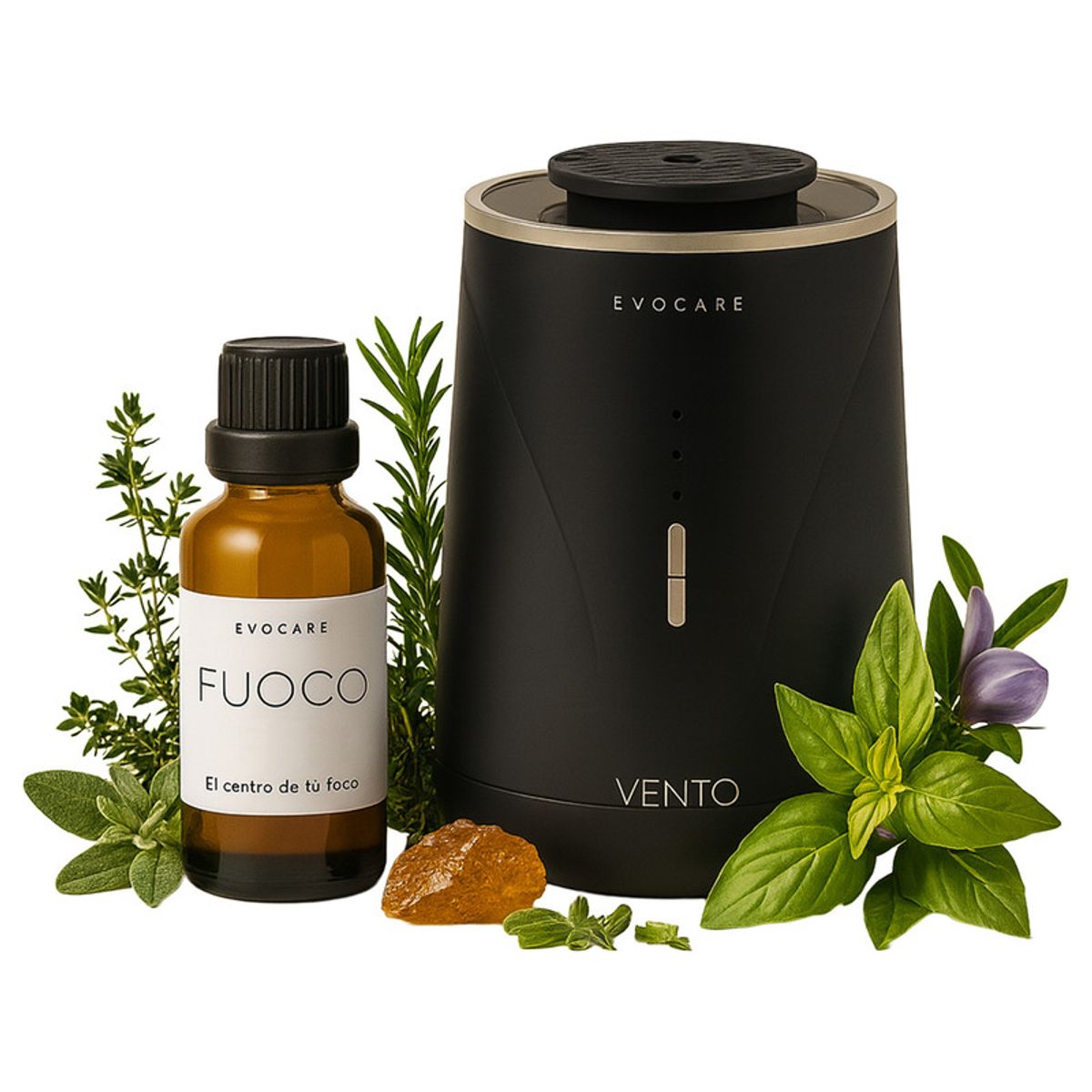 KINEGUN PRO - Pack Difusor inalámbrico Vento Negro + 30 ml Aceite - Fuoco Brivido