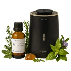 KINEGUN PRO - Pack Difusor inalámbrico Vento Negro + 30 ml Aceite - Fuoco Brivido
