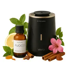 KINEGUN PRO - Pack Difusor inalámbrico Vento Negro + 30 ml Aceite - Fuoco Scintilla