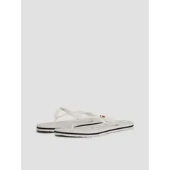 TOMMY HILFIGER - Sandalias Con Logo Esmaltado Blanco