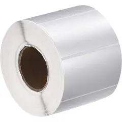 SELLOSIL - 500 Etiquetas Activo Fijo Poliester Plata 100x80mm