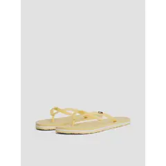 TOMMY HILFIGER - Sandalias Con Logo Esmaltado Amarillo