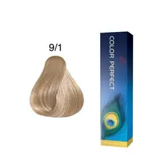 WELLA - Tinte Color Perfect 9.11 Rubio Extra Claro Ceniza Intenso 60ml