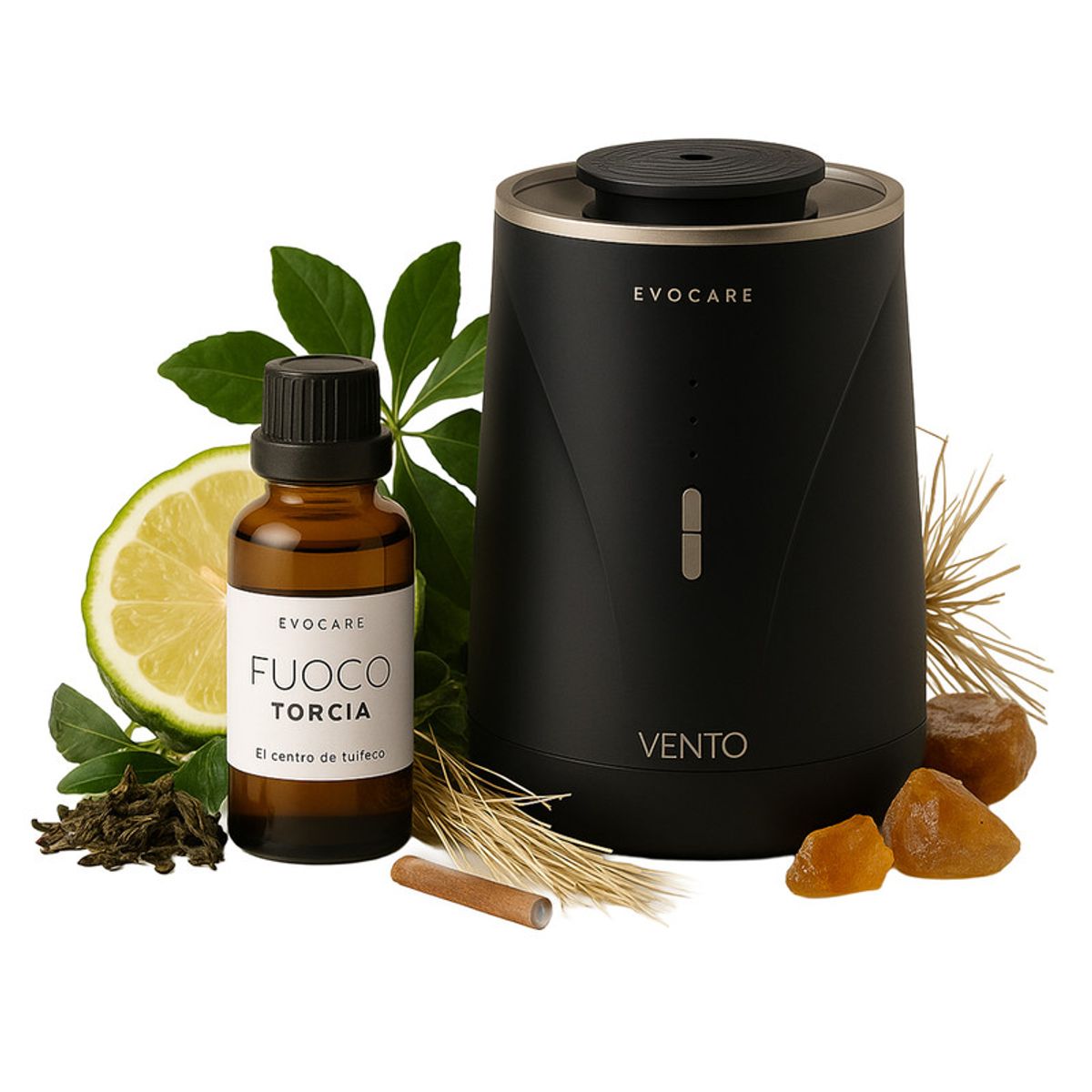 KINEGUN PRO - Pack Difusor inalámbrico Vento Negro + 30 ml Aceite - Fuoco Torcia