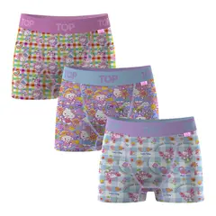 TOP - Bóxer Medio NIÑA Algodón Pack 3 Hello Kitty C4