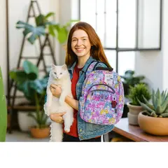 TOTTO - Mochila Escolar Acuarela 20l Resistente Y Práctica 1I2