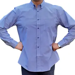 CORRALERO SASTRERIA - Camisa cuadrillé casual Hombre- azul