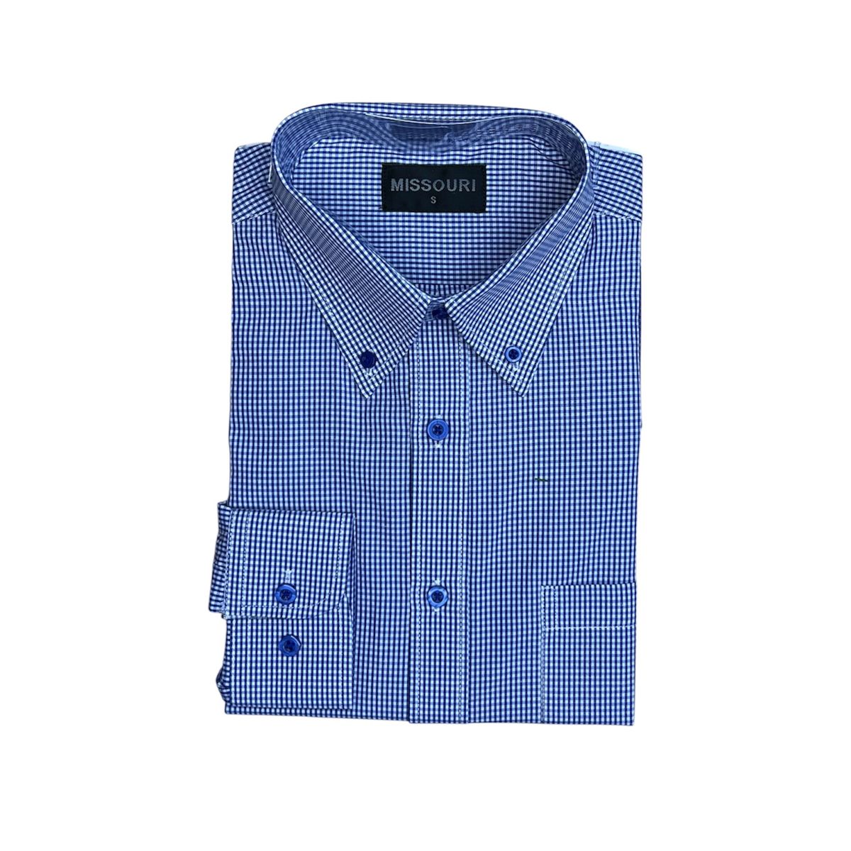 CORRALERO SASTRERIA - Camisa cuadrillé casual Hombre- azul