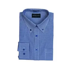 CORRALERO SASTRERIA - Camisa cuadrillé casual Hombre- azul