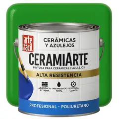 GENERICO - PINTURA CERAMICA AZULEJOS - GALON VERDE MANZANA