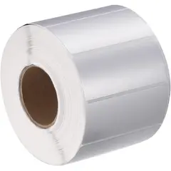 SELLOSIL - 1000 Etiquetas Activo Fijo Poliester Plata 60x30mm