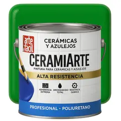 GENERICO - PINTURA CERAMICA AZULEJOS - GALON VERDE MENTA INTENSO