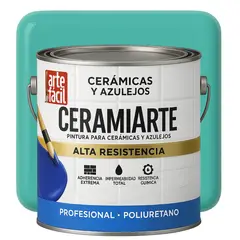 GENERICO - PINTURA CERAMICA AZULEJOS - GALON VERDE TROPICAL