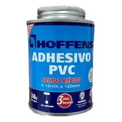METALFER - Adhesivo Pvc 240 Cc Secado Rapido Hoffens Con Aplicador