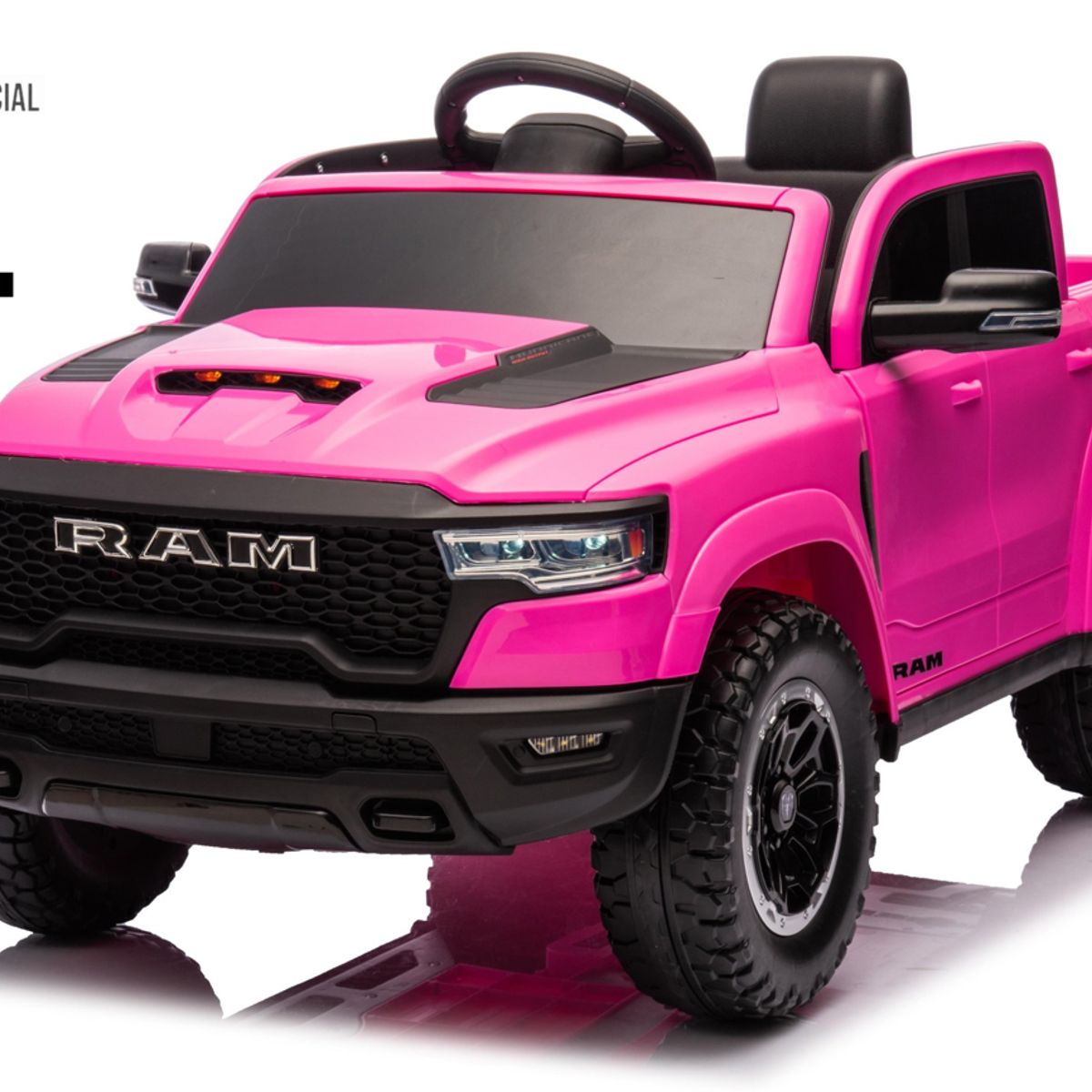 KIDSCOOL - Camioneta Ram 1500 Truck Rosada 12V