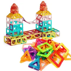 GENERICO - Block bloques de construcción 52 pcs magnéticos juguete niños