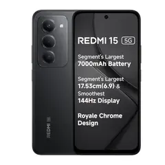 XIAOMI - Celular Redmi 15 5G 8gb Ram 256gb Rom Dual Sim Negro