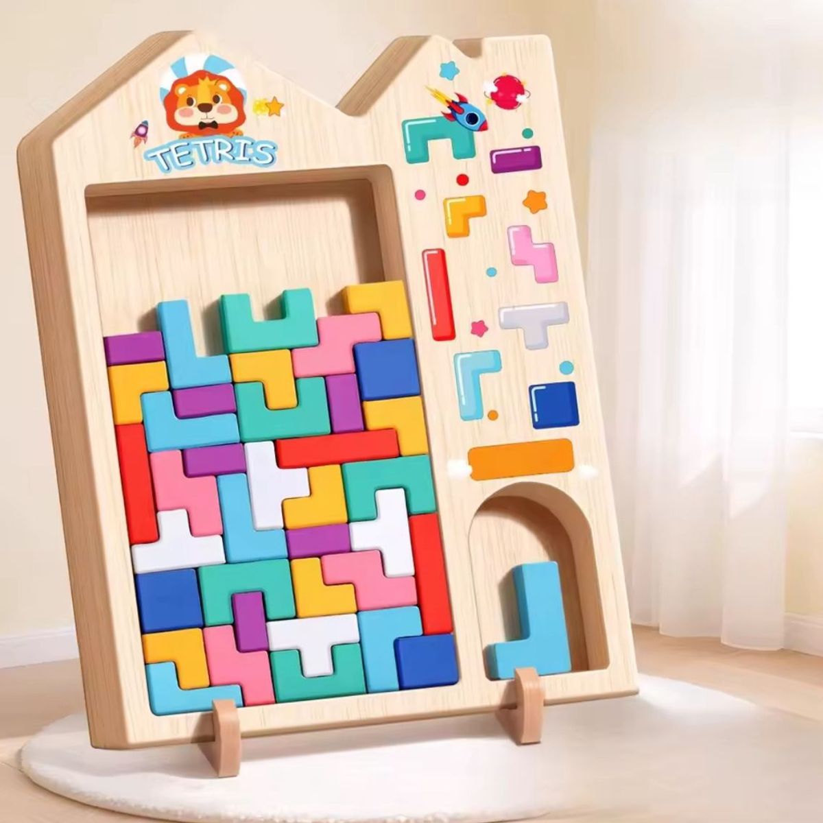 GENERICO - Rompecabezas Juego de Madera Educativo Infantil –  Bloques Encajables