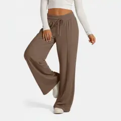 AGW - Pantalón Buzo Algodón Palazzo Elasticado Wide Leg - Oversize