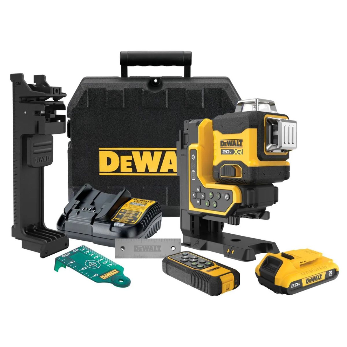 DEWALT - Kit Nivel Laser Alta Precisión 3Lineas 360Grados DCLE34035D1