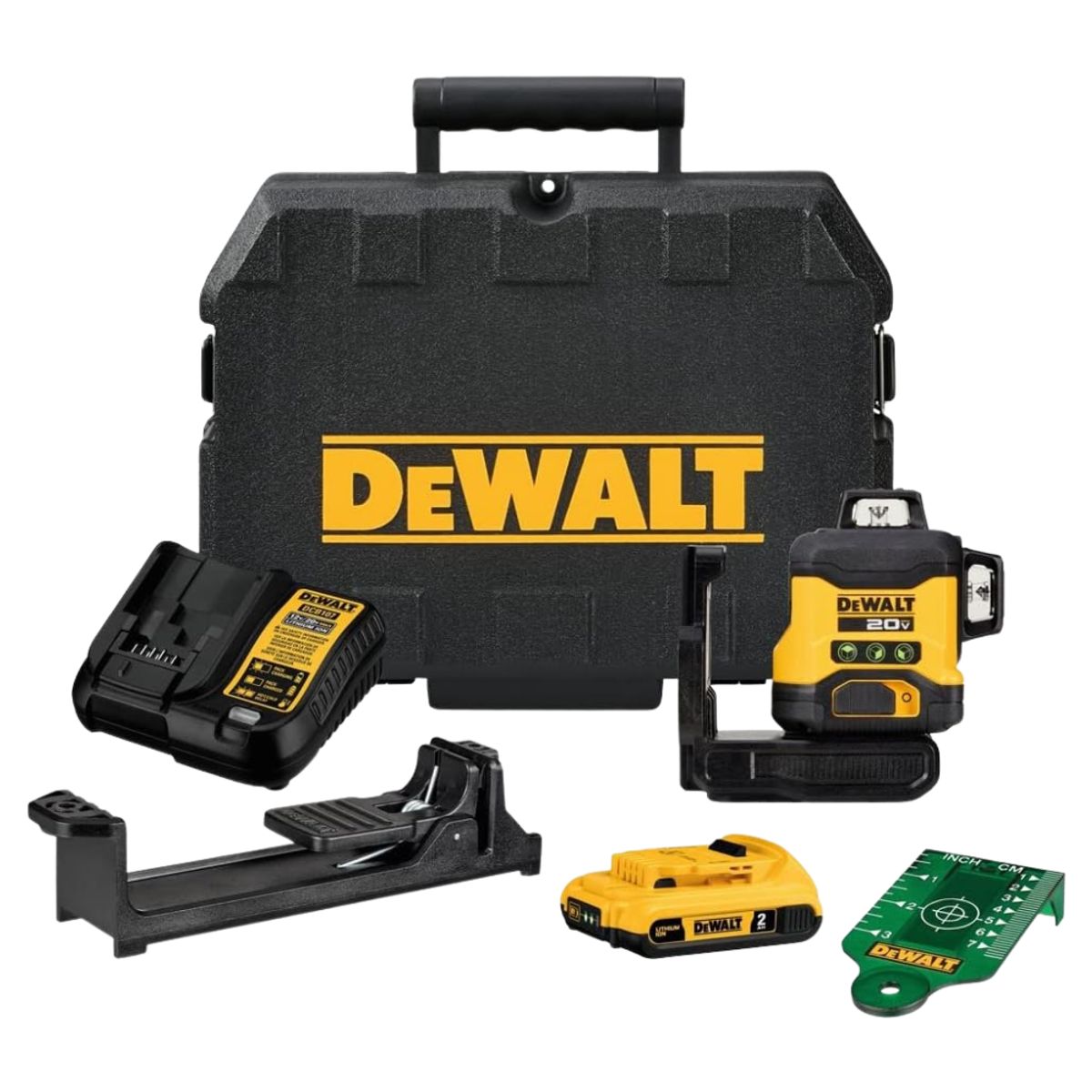 DEWALT - Kit Nivel Laser Alta Precisión 3Lineas 360Grados DCLE34035D1