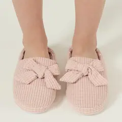 BARBIZON - Pantufla de Mujer Zapatilla Ribbon Malva