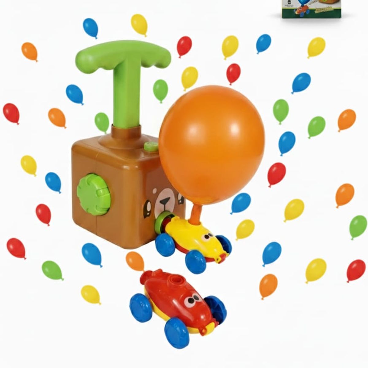 GENERICO - Auto con Globo Bombín Lanzador Inflador Para Niños