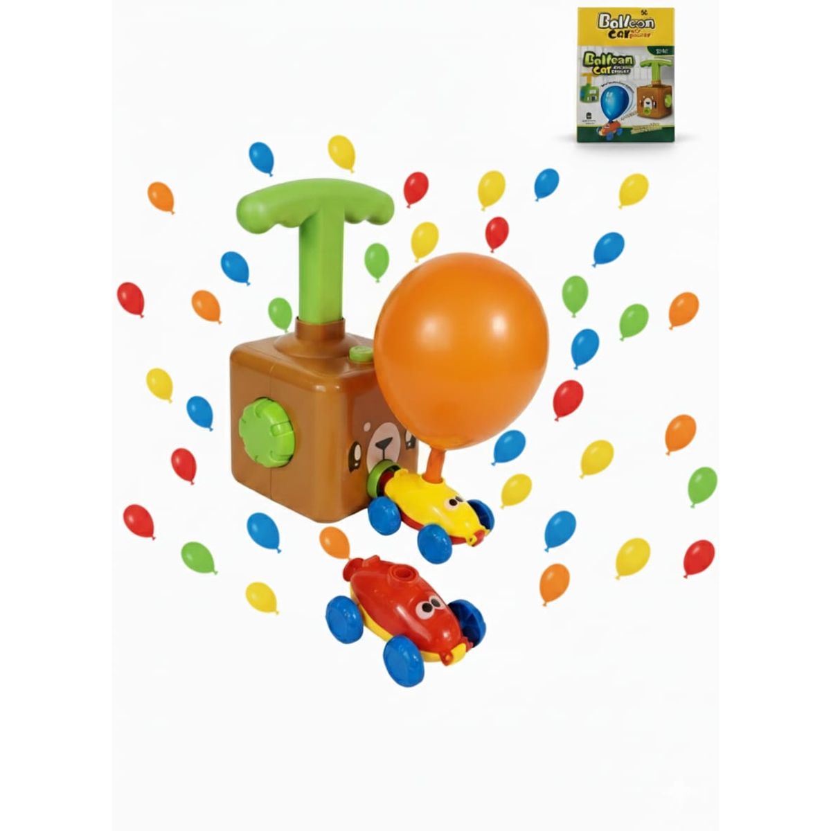 GENERICO - Auto con Globo Bombín Lanzador Inflador Para Niños